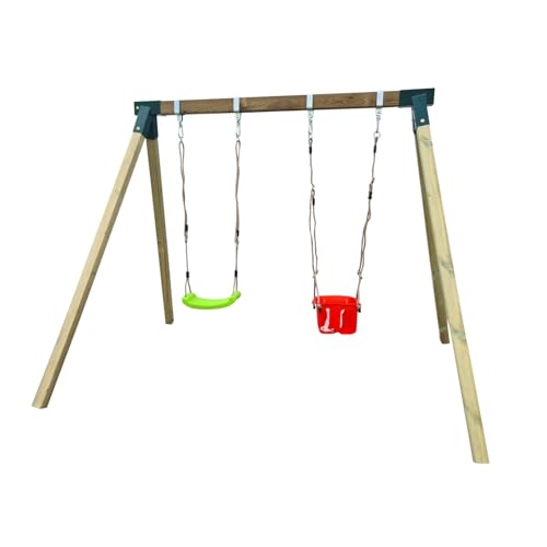 L'altalena MASGAMES REIKO è offerto in 3 diverse combinazioni di sedili: - 2 sedili piatti in plastica con corde regolabili per bambini dai 3 ai 12 anni. - 1 seggiolino per bambini (da 9 a 36 mesi) + 2 sedili piatti (da 3 a 12 anni), ideale per famiglie con bambini di diverse età. - 1 sedile piatto in plastica con corde regolabili (da 3 a 12 anni) un dondolo faccia a faccia per bambini di età superiore a 3 anni e 35 kg di peso massimo su ogni sedile del dondolo