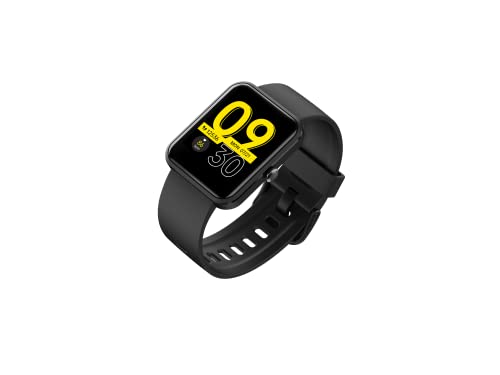Image of GOQii Smart O2 Smart Watch with 1.4 inch HD Display, Smart Notification Waterproof & Blood Oxygen SpO2, Heart Rate, & Sleep Tracking with 3 Months Personal Coaching - Black