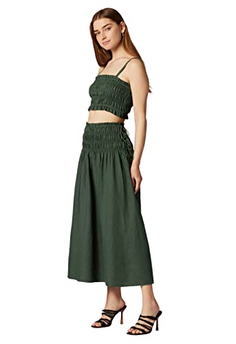 Women's Clover Skirt in Jungle Green3