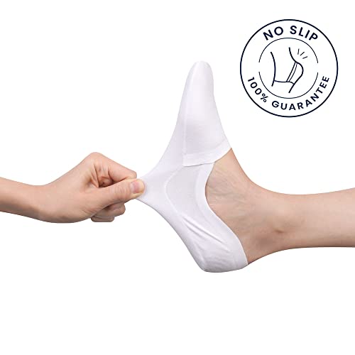 Image of Cloud No Show Socks Non Slip Loafer Sneaker Flats Boat Shoe Invisible Low Cut Liner Cotton Socks For Mens and Womens