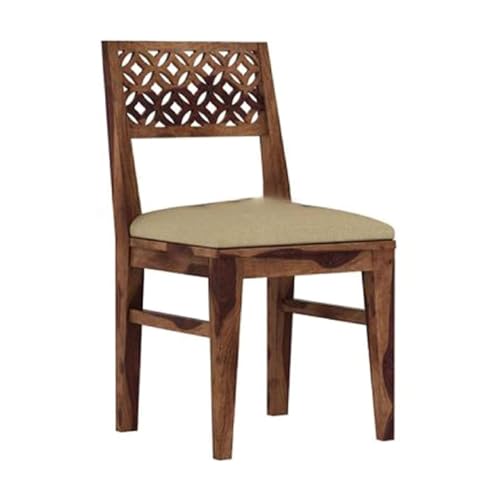 Image of Solid Wood Dining Table 6 Seater | Six Seater Dinning Table with 4 Chairs & 1 Bench for Home | Chairs & Bench with Cushion | 6 Seater Dining Room Sets for Hotel & Restaurants | Sheesham, Honey