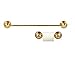 Melody Jane Dolhouse Gold Brass Towel Rail Toilet Tissue Fittings Set Bathroom Accessory
