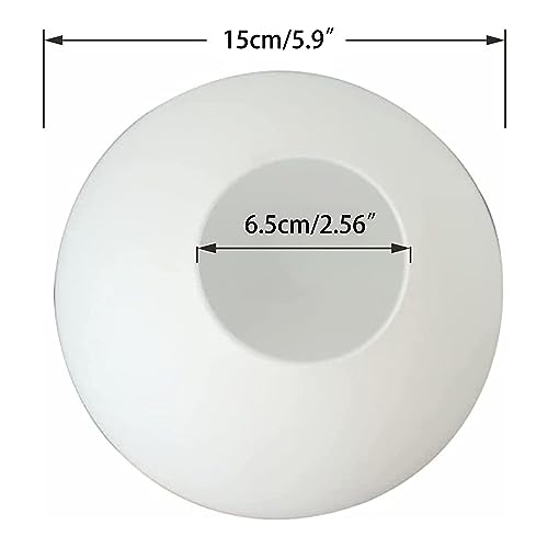 Image of Alighting Opal White 5.9 inch Frosted Glass Globe Lamp Shade