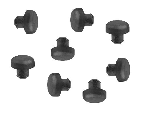 Rubber Push in Bumpers, 1/4" Hole - Quantity 8