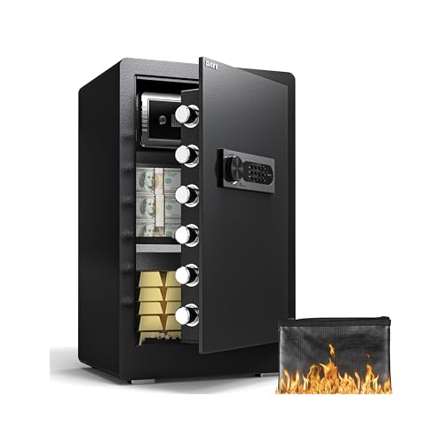 DAYI 4.0 Cu Ft Digital Safe with Alarm & Fireproof Bag