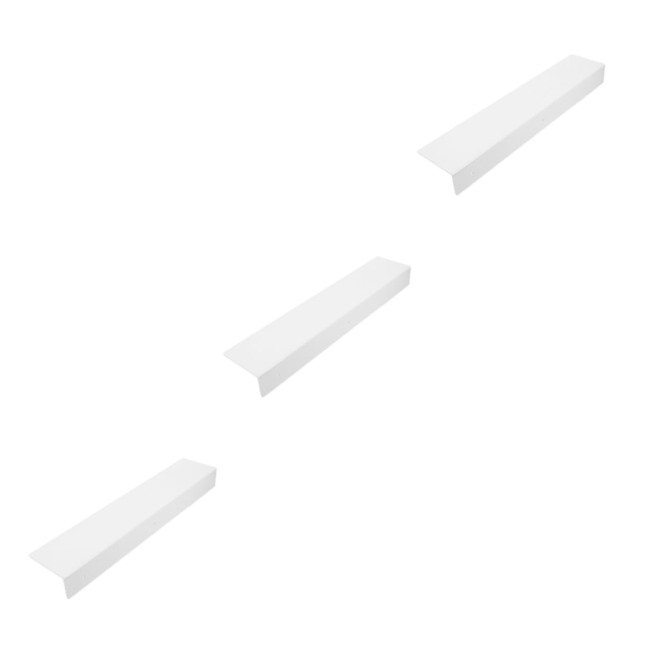Alipis 3 Pz Partizione ripiano per scrivania mensola estensibile Mensola per cucina pensile bagno mesole bagno adesivo armadietto porta condimenti da cucina mensole a muro plastica bianca