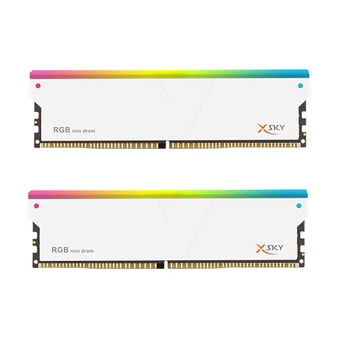 V-Color Manta XSky DDR5 RGB Filler Solution - 2X Modules - 0GB RAM - Intel/AMD Compatible - White with Light Rod (White)