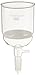 Chemglass CG-1406-31 Glass Buchner Filtering Funnel with Medium Frit, 600mL Capacity, 24/40 Lower Vacuum Assembly