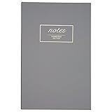 Cambridge Notebook, Casebound, 5-1/2' x 8-1/2', 80 Sheets, Work Style Fashion, Gray (59289)