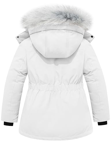 Image of Wantdo Girls' Long Winter Coat Waterproof Puffer Jacket Warm Parka Hooded