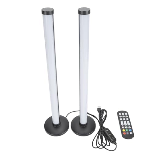 PxQuerantic Barra de luces LED RGB, iluminación ambiental alimentada por USB con control remoto, 46 LEDs RGB5050 y más de 3.000 modos de color, lámpara de escritorio RGB con sincronización