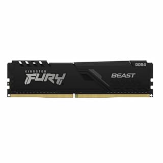 Kingston FURY Beast 32GB (2x16GB) 3200MHz DDR4 CL16 Memoria Gaming Kit Per Computer, ‎Nero