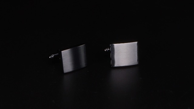 Gemelos de acero inoxidable para hombre miniatura 7