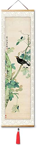 BWUHDKS Chinesische Malerei Rollleinwand Wandbild Vogelmalerei