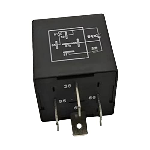 Colcolo - Colcolo Relais temporisé 12V Interrupteur de relais de remplacement professionnel durable Relais à usage automobile Portable 4 broches pour bateaux Camion, 60 secondes