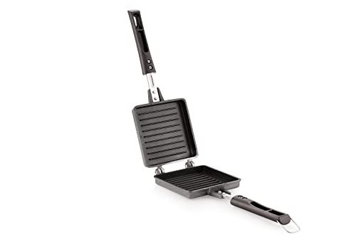 Tosaa Non Stick Super Heavy Thickness Gas Toaster Jumbo/Big Breads Non Electric Sandwich Maker | Cool Touch Handles | Gas Stove Compatible