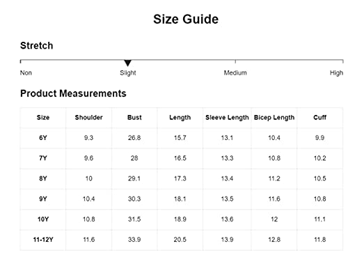 Soly Hux Kids Girl's Summer Puff Short Sleeve Round Neck Cute Blouse Pullover Top Black 11-12Y #TOP5