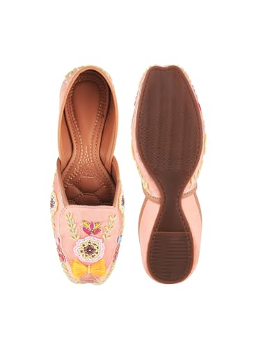 Image of SilverArrow Traditional Style, Modern Comfort Jutti Comfortable Flat Fancy Bellies for Womens and Girls