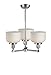 Innovations 207-BK-G71 3 Light Chandelier, Matte Black