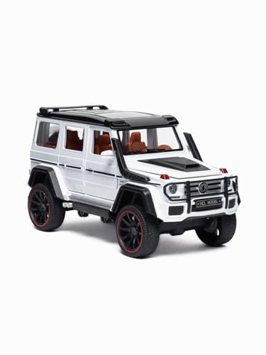 Image of Toy Land 1:22 Scale Pull Back Door Openable Simulation Alloy Track Sports Miniature Model Diecast Metal Action Car Toy with Light and Sound (White)