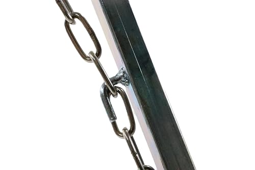Dreibein massiv 1,70m Silber/verzinkt für Schwenkgrill, Kettenhöhenverstellung aus Edelstahl/Stahl Antirutschschutz