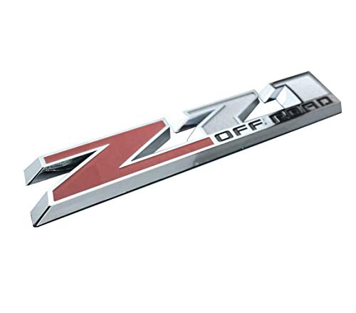 Image of 1x 10 Inch Big Z71 OFF Road Emblems Badge Replacement for GMC Chevy Silverado Sierra Suburban 2500hd (Red)