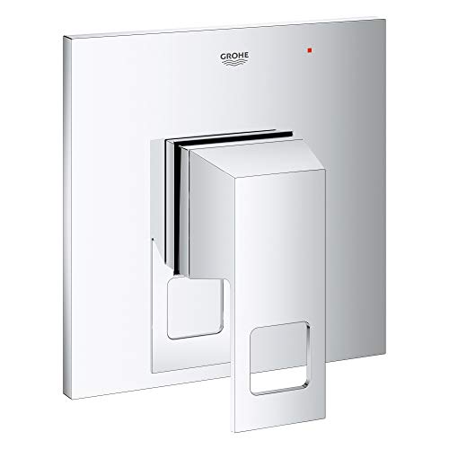 GROHE 14469000 Eurocube Pressure Balance Valve Trim with Cartridge, Starlight Chrome