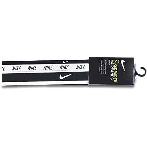 NIKE HEADBANDS MIXED WIDTH ( 3 PACK ) - BLACK / WHITE Cover