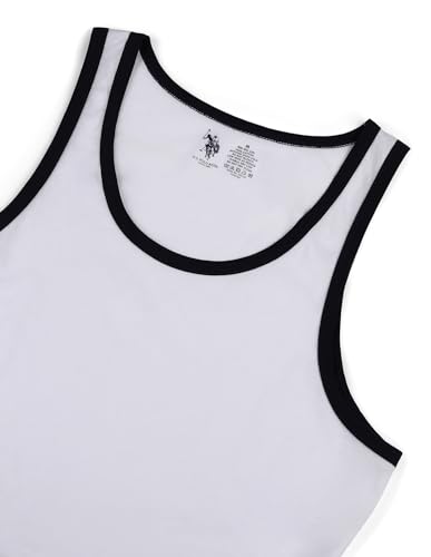 Image of U.S. Polo ASSN. Men's PV002 Cotton Stretch Anti Bacterial Premium Vest
