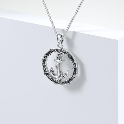 Midari Nature Faith Collection 925 Sterling Silver Desert Cactus Nautical Rudder Tropical Palm Compass Wave Heart Pendant Christian Boho Jewelry Gifts for Women Men4