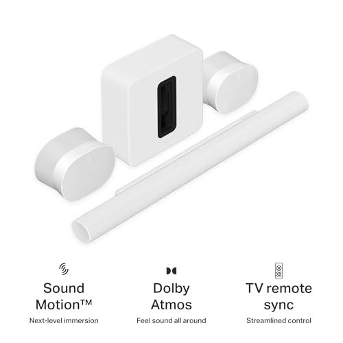 Image of Sonos Arc Ultra soundbar + Sub 4 subwoofer + Era 300 Speakers (Pair)