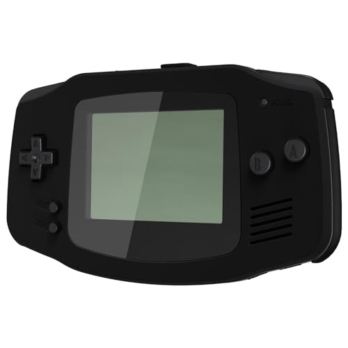 Image of IPS Ready Upgraded eXtremeRate Black Soft Touch Replacement Shell Full Housing Cover & Black Screen Lens for Gameboy Advance - Compatible with Both IPS & Standard LCD - Without Console & IPS Screen