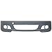 Front Bumper Compatible With 2000-2006 BMW E46 3 Series, Polypropylene PP Unpainted Black Cover Guard Protection Conversion Factory Replacement Exterior by IKON MOTORSPORTS, 2001 2002 2003 2004 2005