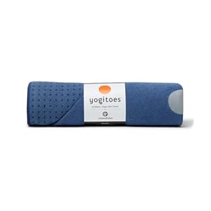 Manduka Yogitoes Hot Yoga Mat Towel – 71″ | Moisture Activated Grip | Patented Silicone Nubs | Highly Absorbent, Durable & Easy Care | Made from Recycled Materials | 71 x 24 Inches