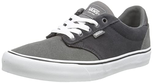 Vans Men's Sneaker, Retro Suede Asphalt White, 8.5 #TOP5
