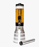 Torre Chopp 2 L Base Giratória Copo Removível 2 Refil Aluminio