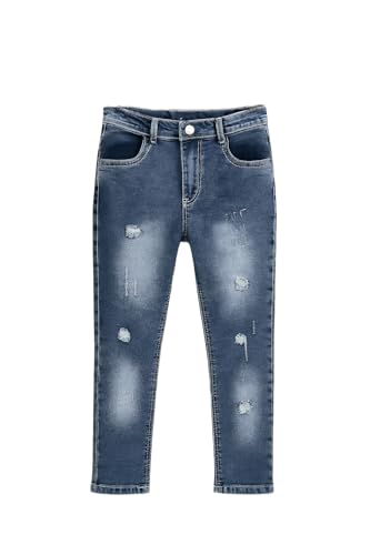 Image of A.T.U.N. (ALL THINGS UBER NICE) Boys Washed Denim Jeans | Regular Fit Stretchable Jeans with Mid Rise | Stylish Everyday Wear