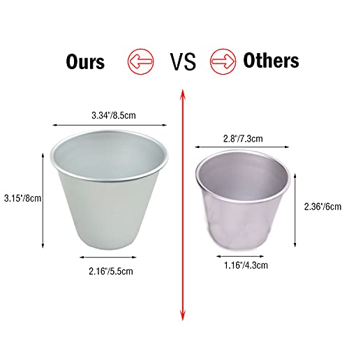 Proshopping 20210528002 6 Packs Popover Pan, Large Individual Muffin Mold, Aluminium Pudding Cup thumb #4