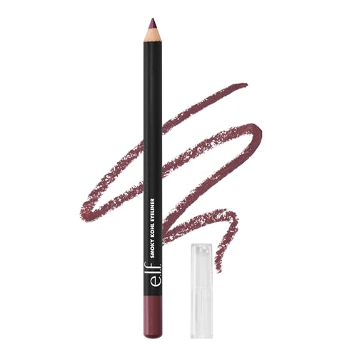 e.l.f. Smoky Kohl Eyeliner, Eye Pencil For Creating Long-Lasting, Bold, High-Pigmented Makeup Looks, Vegan & Cruelty-Free, Plum & Go