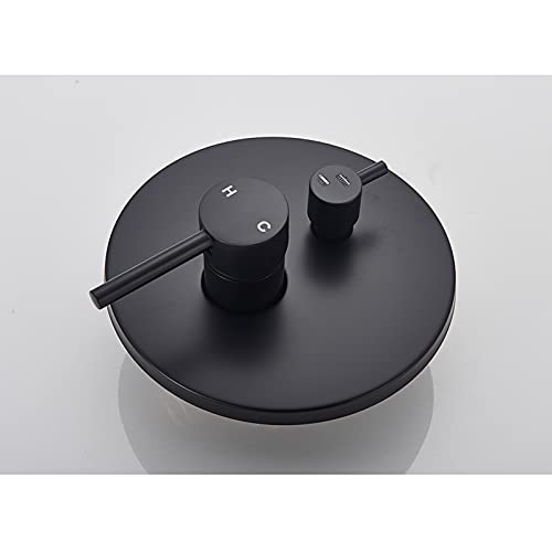 Robinet mitigeur de bain complet avec douche pluie de 8 po - 5