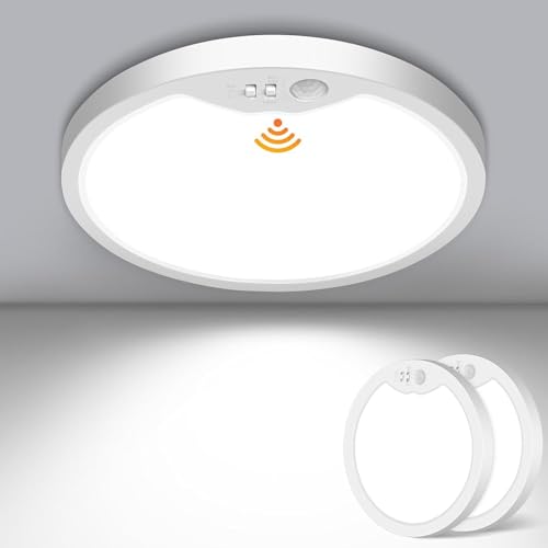 Brightever 7 Inch Wired Motion Sensor Ceiling Light for Closet Hallway