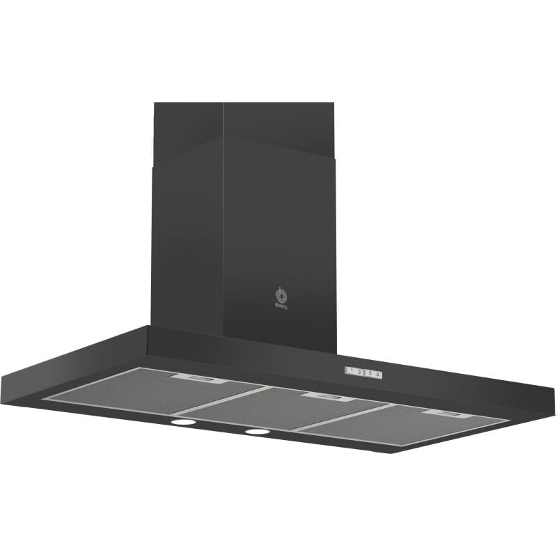 Campana Pared rectangular B 90 cm. 527 m3/h Negro