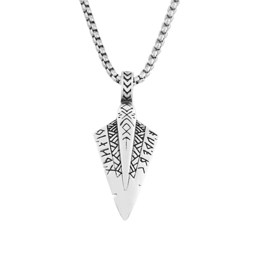 Collier pour hommes Vikings flèche pour remplacer les bijoux classiques fragiles