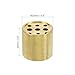 PATIKIL Incense Holder, 2 Pack Brass Incense Cone Burner Stick Holder with 9 Holes Incense Stand Base for Yoga Spa Room Home Office, 0.8
