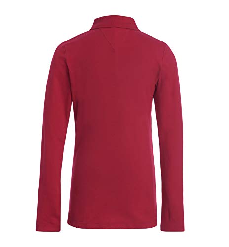 Tommy Hilfiger Girls Long Sleeve Fem Fit Stretch Pique Polo Shirt, Kids Uniforms2