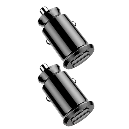 AUTSUPPL Cargador Rápido para Coche 48A 2 Puertos USB Fuente de Alimentación Portátil Negra Cargador Móvil para Teléfonos y Tabletas Carga Rápida para Vehículo Proveedor de Energía