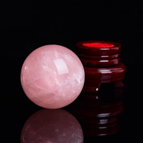 Esfera de cuarzo rosa para feng shui y decoracion de mesa 12cm 4