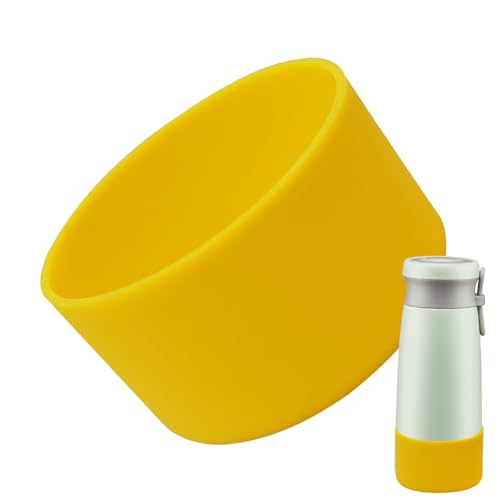 Funda protectora para la parte inferior de la taza, funda protectora de silicona para botella de vidrio, taza de botella compatible con botella Hydro Sport de 12 a 24 onzas