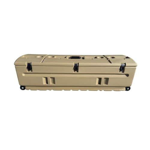 DuHa 70106 Tote Gun and Gear Truck Storage Box | Portable Rolling Toolbox or Gun Case for SUV's, UTVs, Pickup Trucks, and More | Desert Tan Heavy Duty-Multifunctional Organizer | Made in the USA
