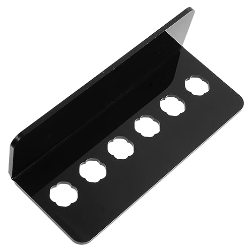 Lurrose Wall Mounted Salon Scissors Holder Acrylic Organizer with 6 Slots 5.5 X 3 Inch Space Saving Hairdresser Scissor Rack for Barber Shop and Home